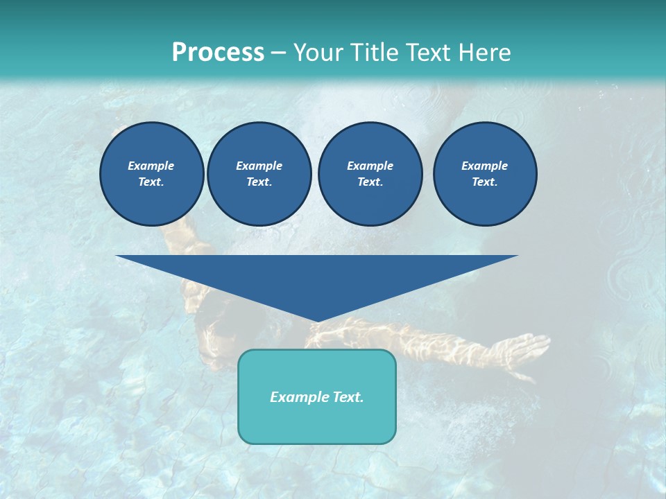 A Man Swimming In A Pool Of Water Powerpoint Template PowerPoint Template