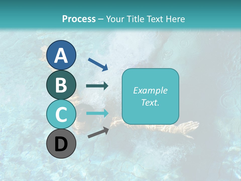 A Man Swimming In A Pool Of Water Powerpoint Template PowerPoint Template