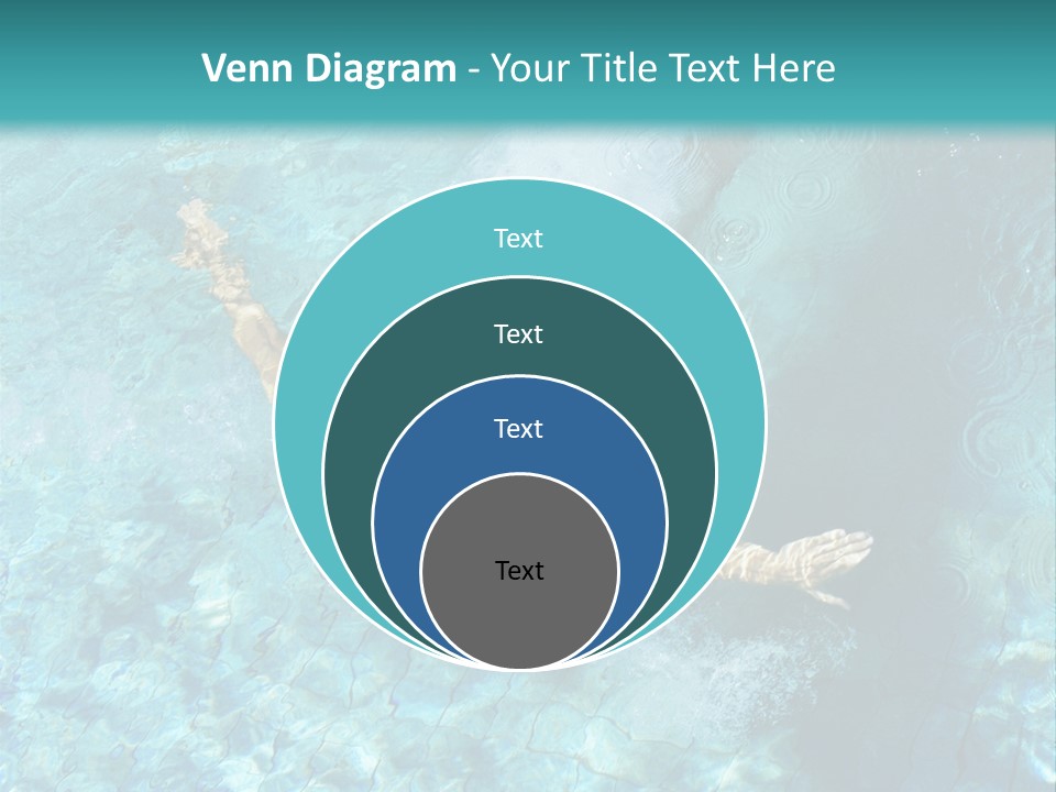 A Man Swimming In A Pool Of Water Powerpoint Template PowerPoint Template
