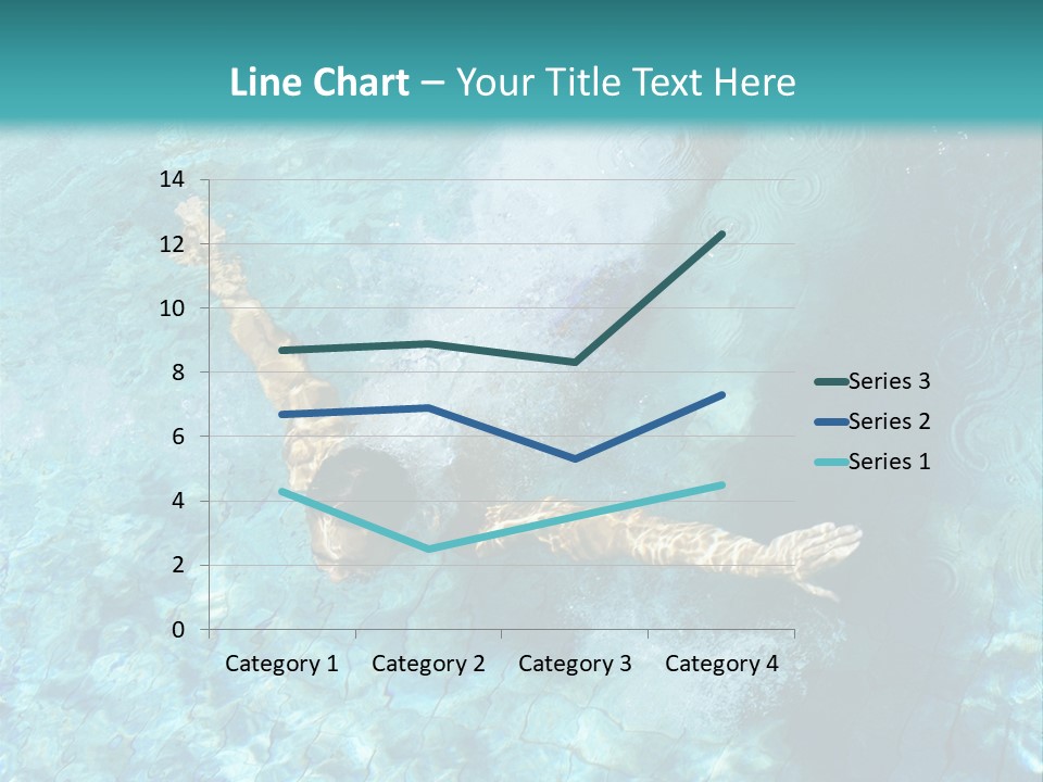 A Man Swimming In A Pool Of Water Powerpoint Template PowerPoint Template