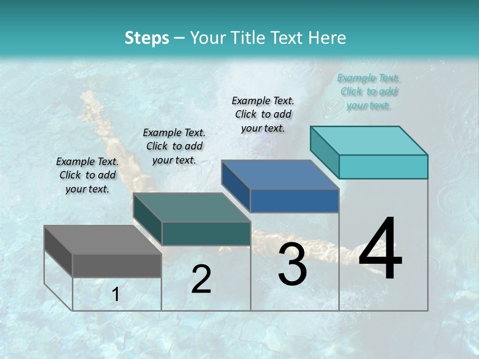 A Man Swimming In A Pool Of Water Powerpoint Template PowerPoint Template