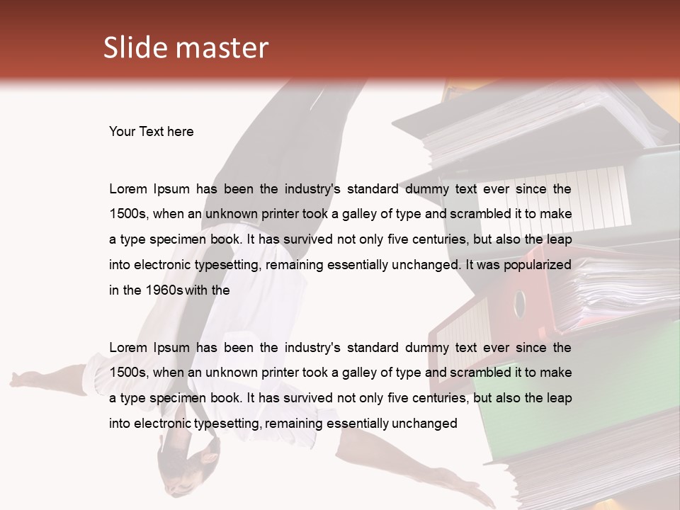 Water Handsome Closeup PowerPoint Template