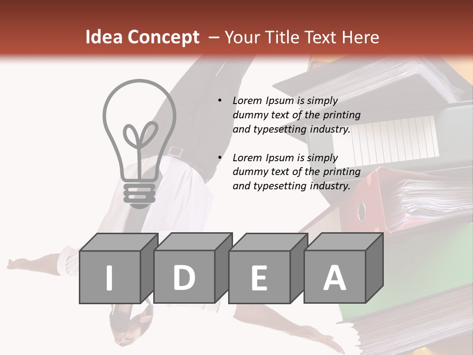 Water Handsome Closeup PowerPoint Template