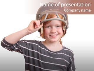 Head Childhood Wearing PowerPoint Template