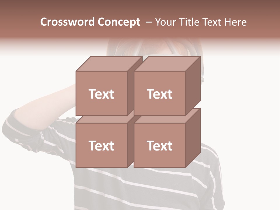 Head Childhood Wearing PowerPoint Template