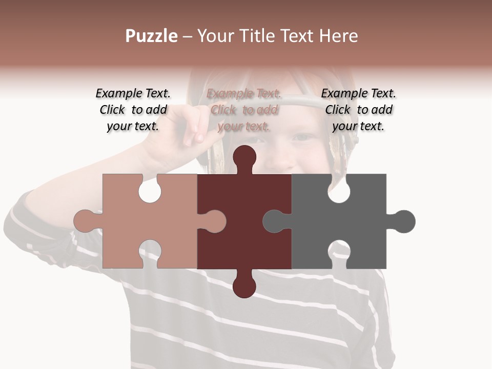 Head Childhood Wearing PowerPoint Template