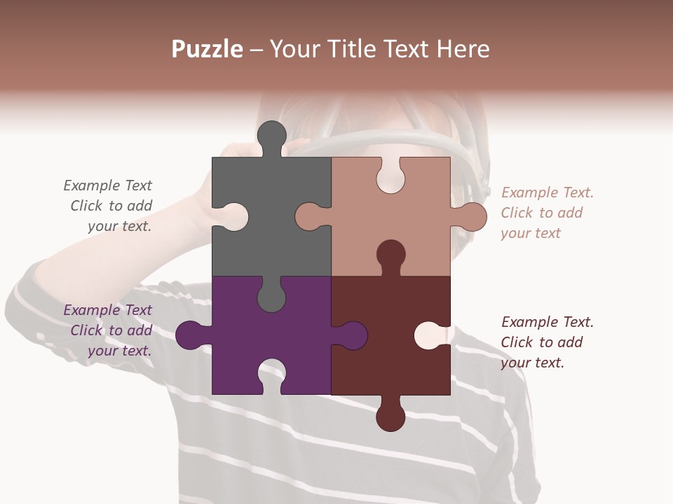 Head Childhood Wearing PowerPoint Template