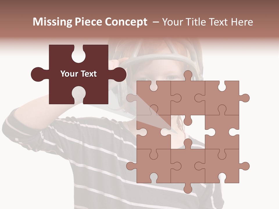 Head Childhood Wearing PowerPoint Template