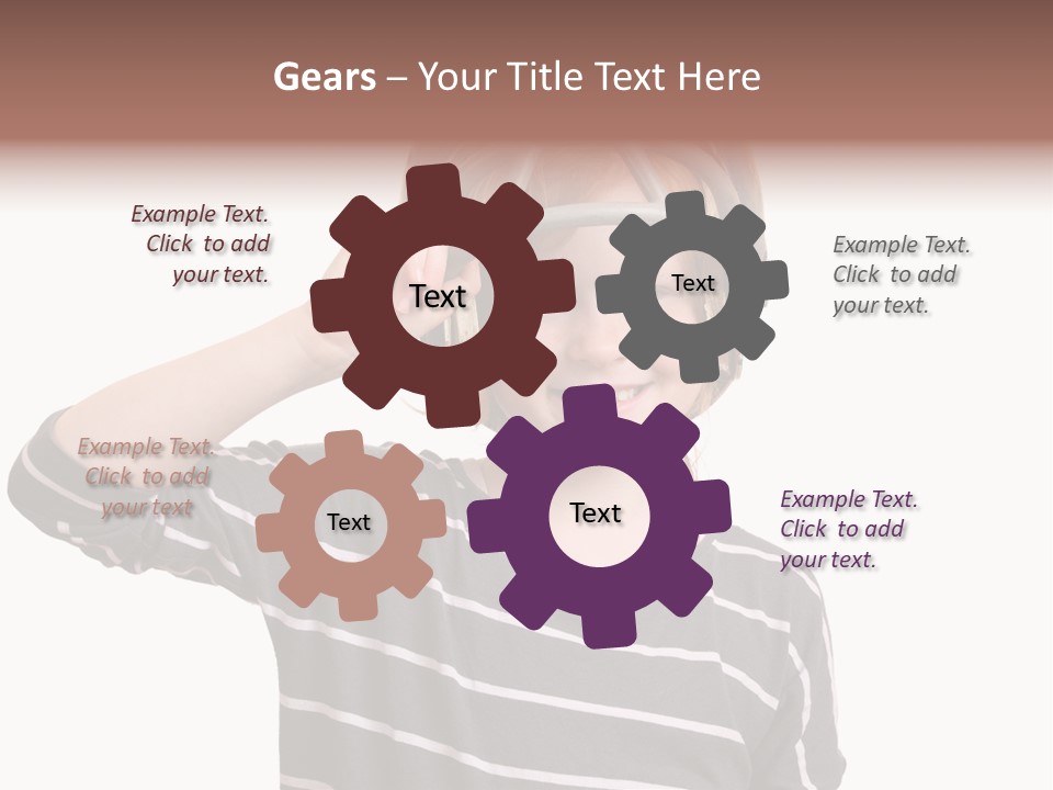 Head Childhood Wearing PowerPoint Template