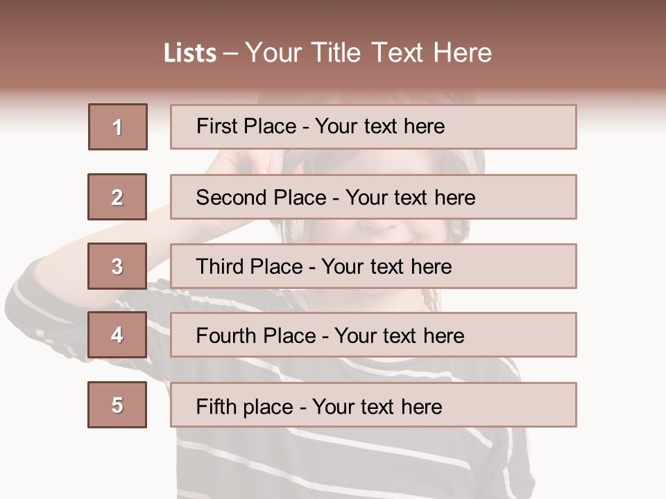 Head Childhood Wearing PowerPoint Template