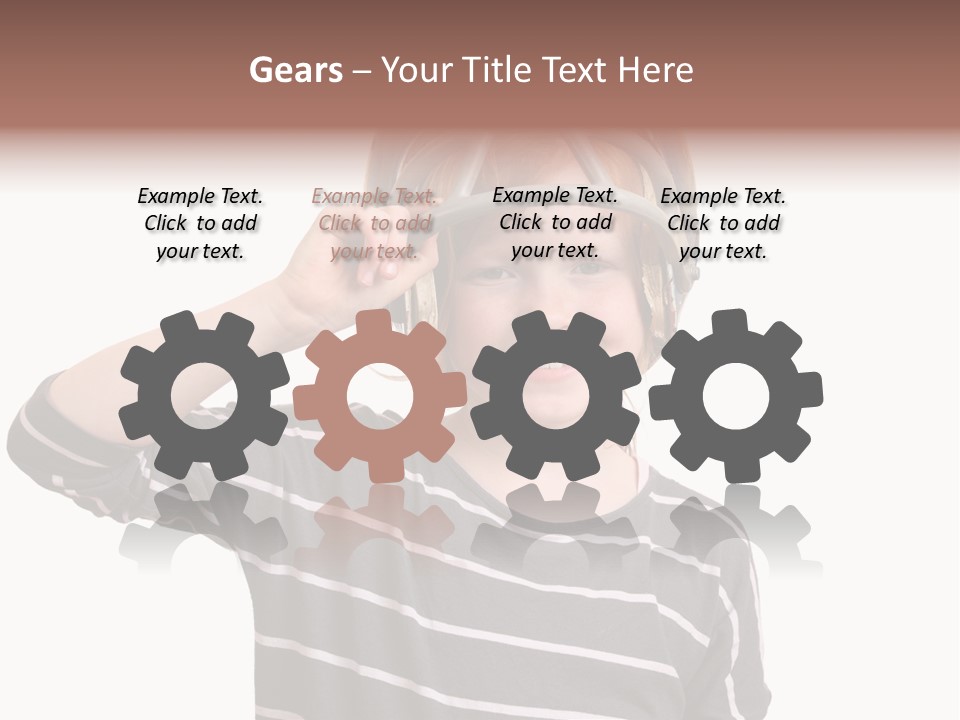 Head Childhood Wearing PowerPoint Template