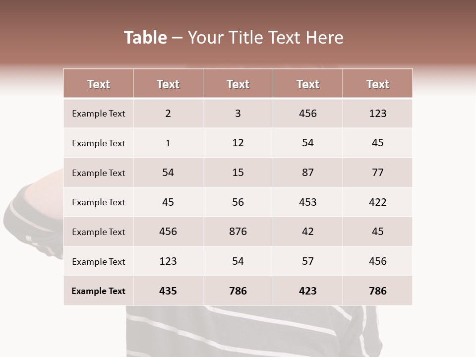 Head Childhood Wearing PowerPoint Template