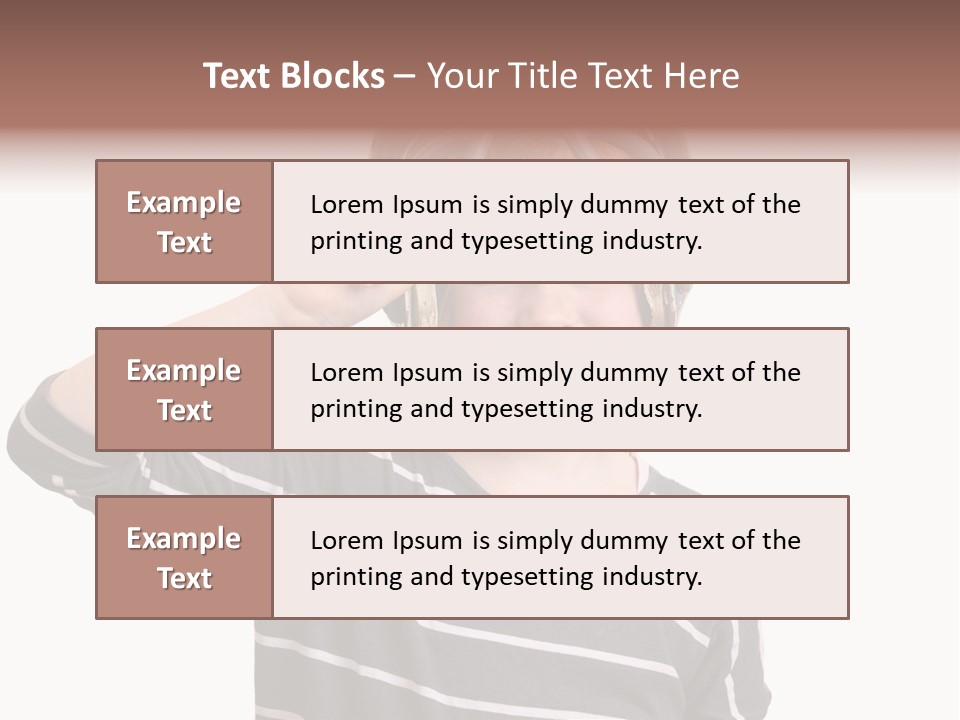 Head Childhood Wearing PowerPoint Template