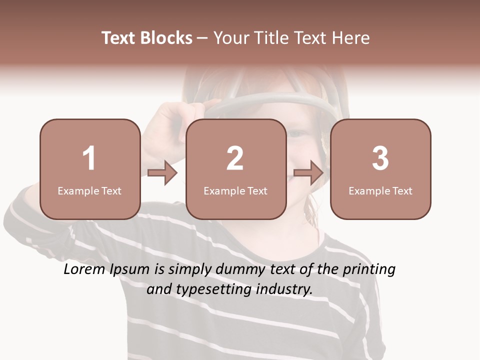 Head Childhood Wearing PowerPoint Template