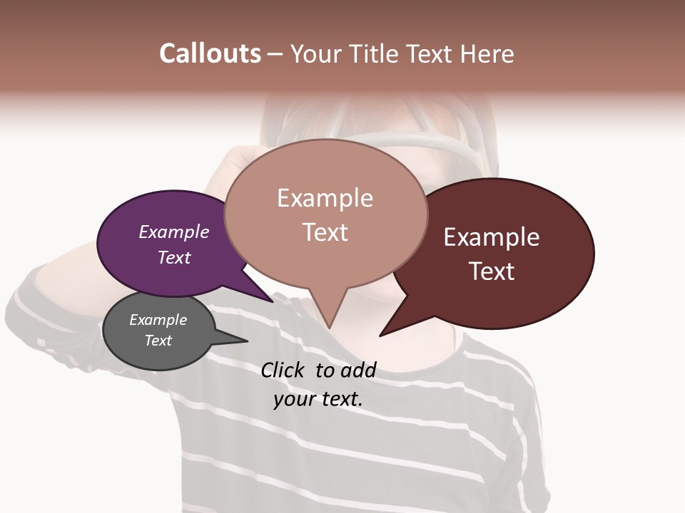 Head Childhood Wearing PowerPoint Template