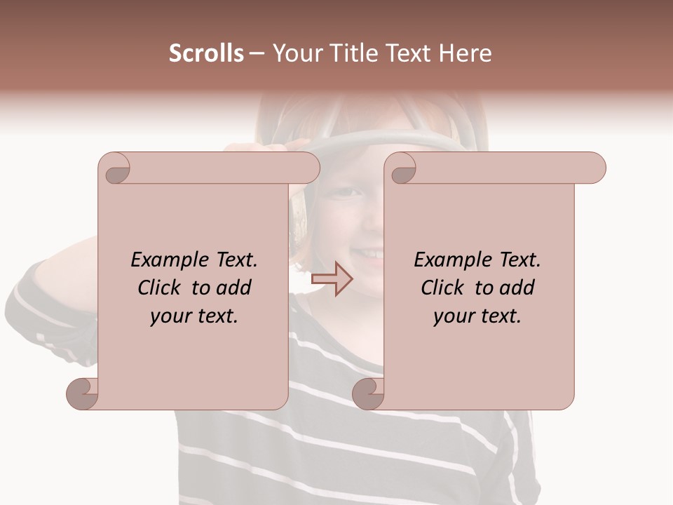 Head Childhood Wearing PowerPoint Template