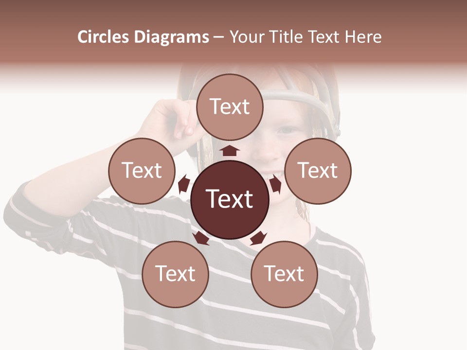 Head Childhood Wearing PowerPoint Template