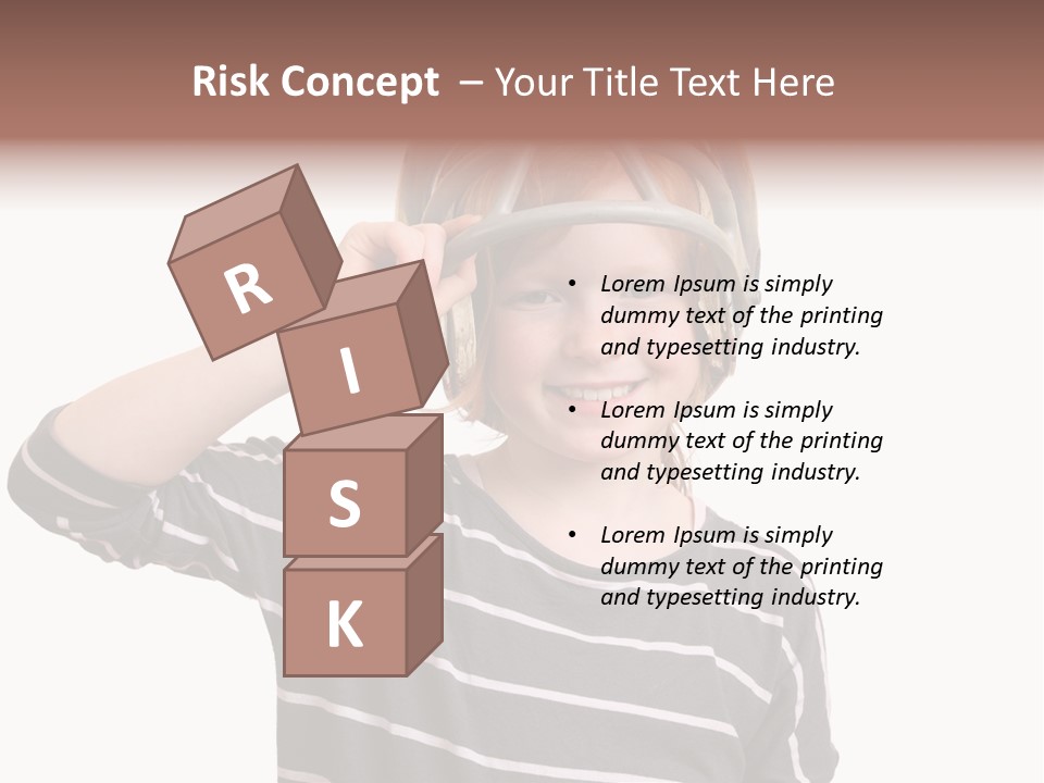 Head Childhood Wearing PowerPoint Template