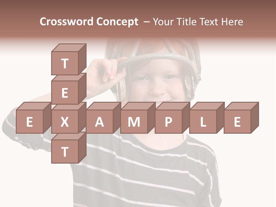 Head Childhood Wearing PowerPoint Template