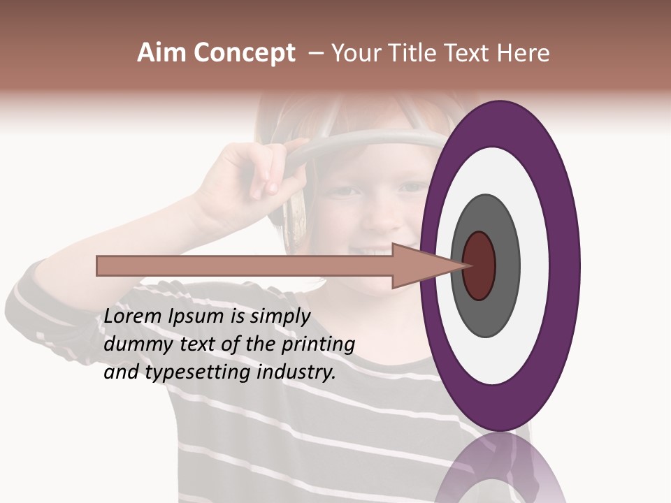 Head Childhood Wearing PowerPoint Template