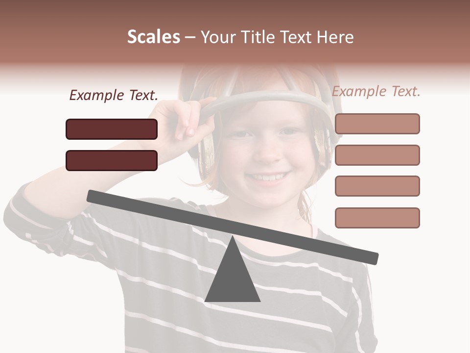 Head Childhood Wearing PowerPoint Template