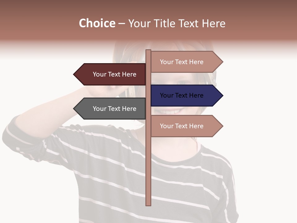 Head Childhood Wearing PowerPoint Template