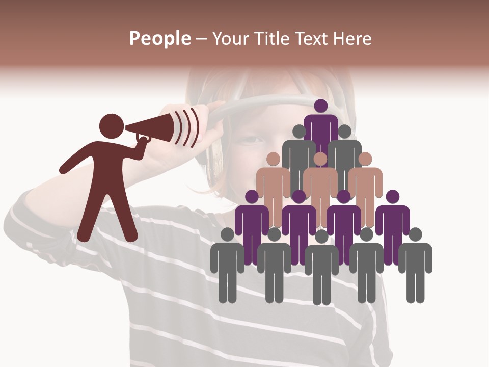 Head Childhood Wearing PowerPoint Template