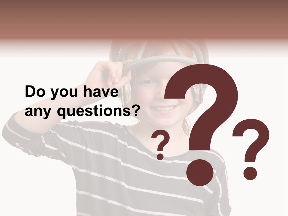 Head Childhood Wearing PowerPoint Template