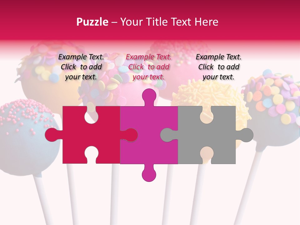 Candy Cake Stick PowerPoint Template
