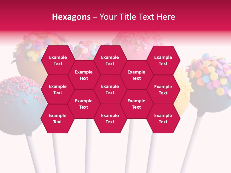 Candy Cake Stick PowerPoint Template