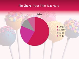 Candy Cake Stick PowerPoint Template
