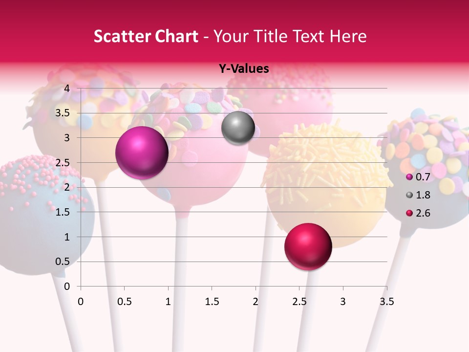 Candy Cake Stick PowerPoint Template