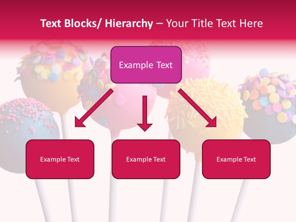 Candy Cake Stick PowerPoint Template