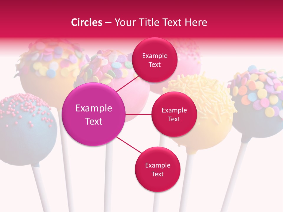 Candy Cake Stick PowerPoint Template