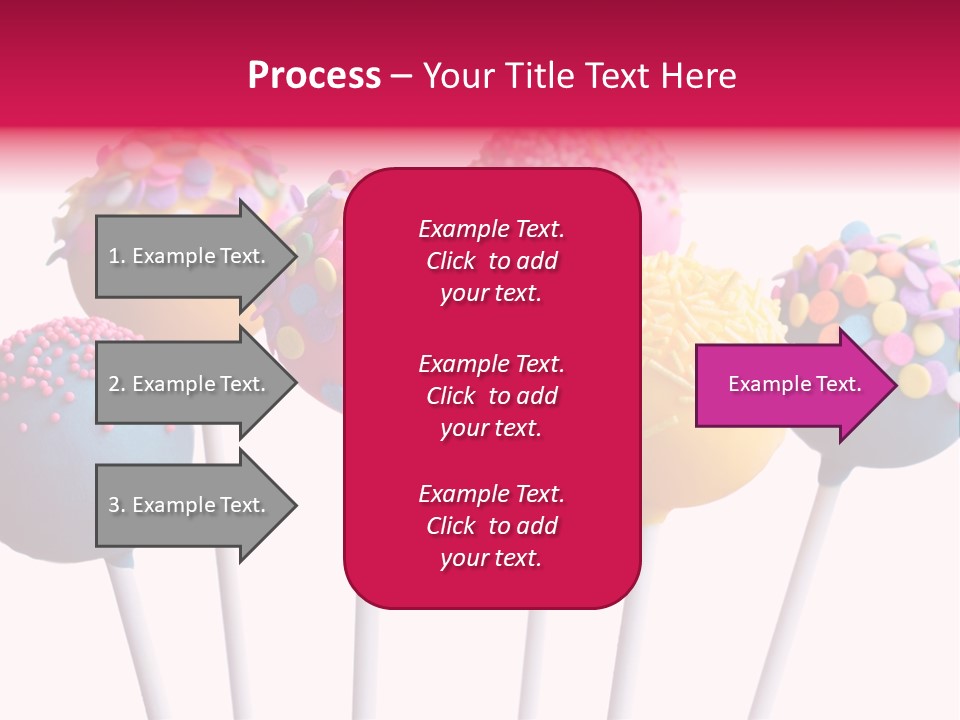Candy Cake Stick PowerPoint Template