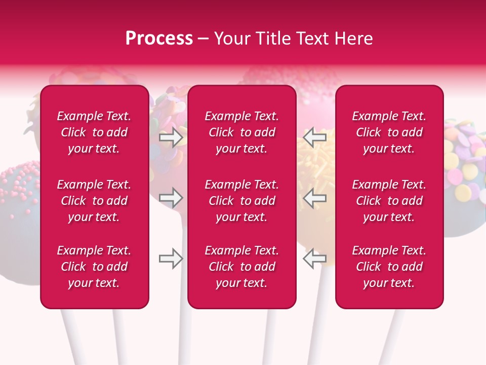 Candy Cake Stick PowerPoint Template
