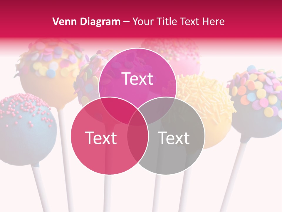 Candy Cake Stick PowerPoint Template