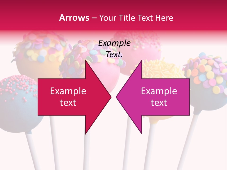 Candy Cake Stick PowerPoint Template