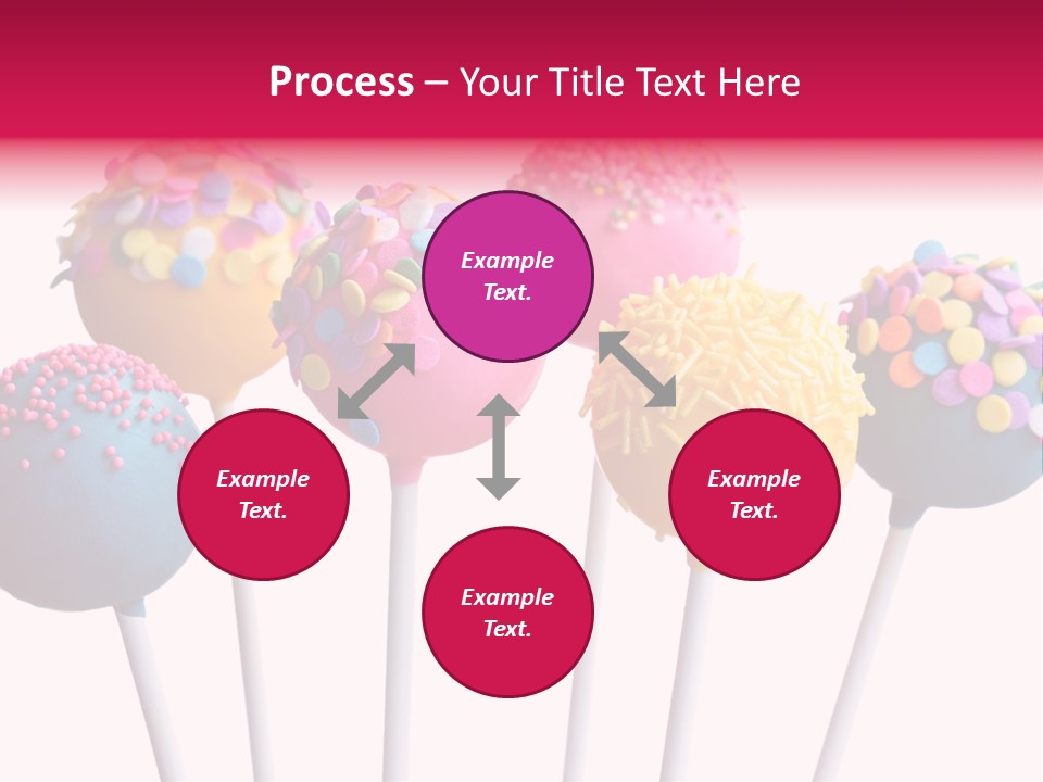 Candy Cake Stick PowerPoint Template