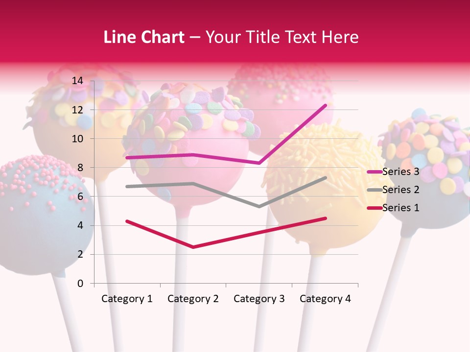 Candy Cake Stick PowerPoint Template