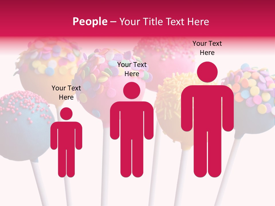 Candy Cake Stick PowerPoint Template