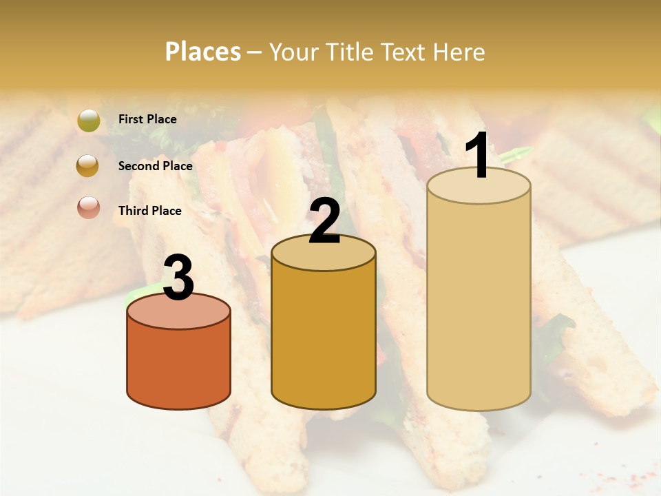Isolated Mustard Breakfast PowerPoint Template