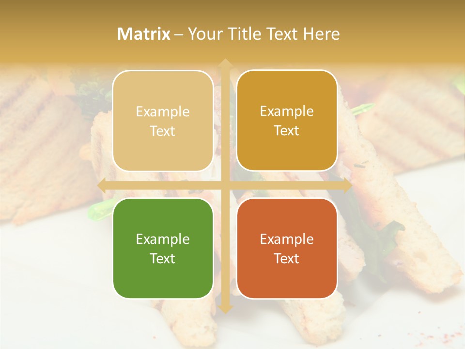 Isolated Mustard Breakfast PowerPoint Template