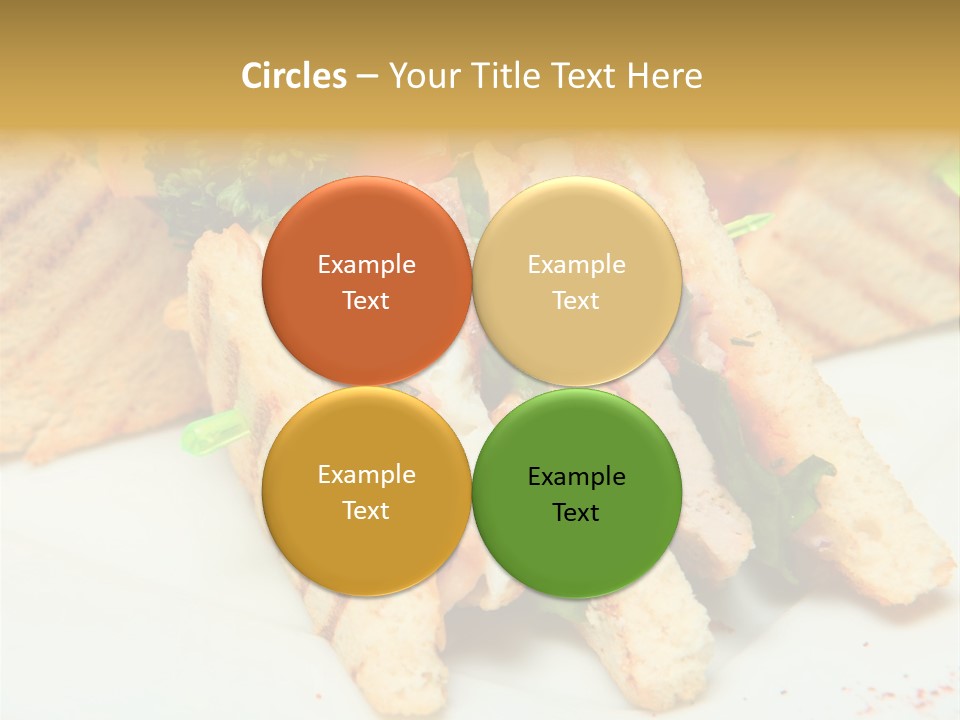 Isolated Mustard Breakfast PowerPoint Template