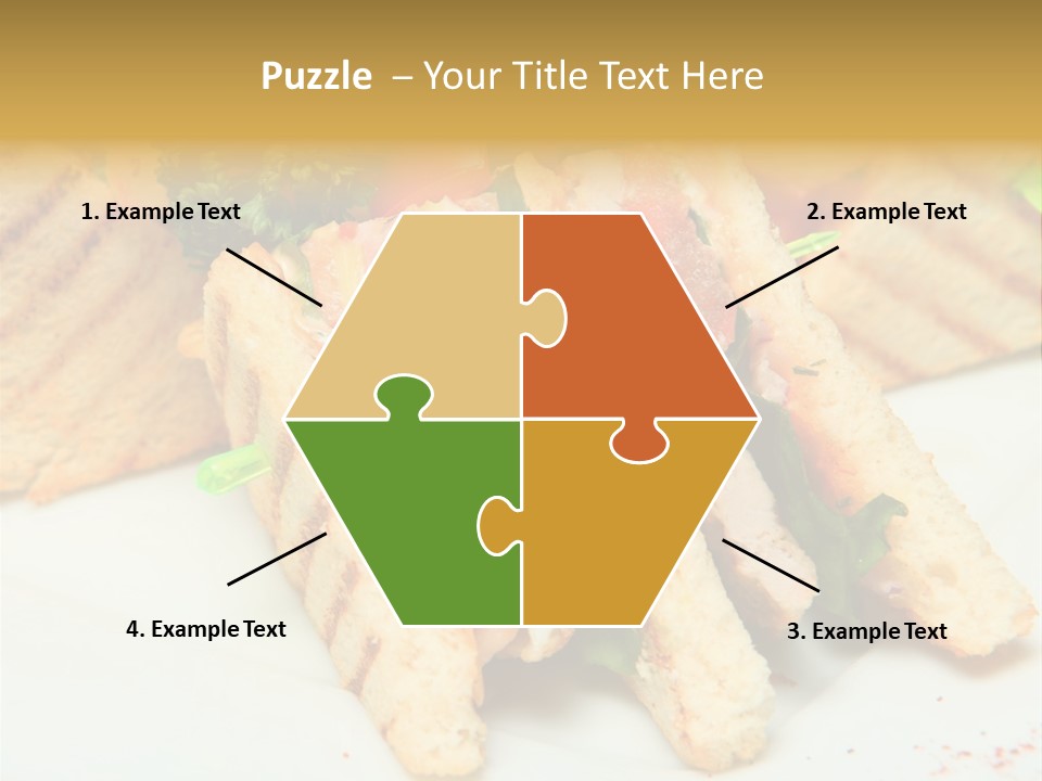 Isolated Mustard Breakfast PowerPoint Template