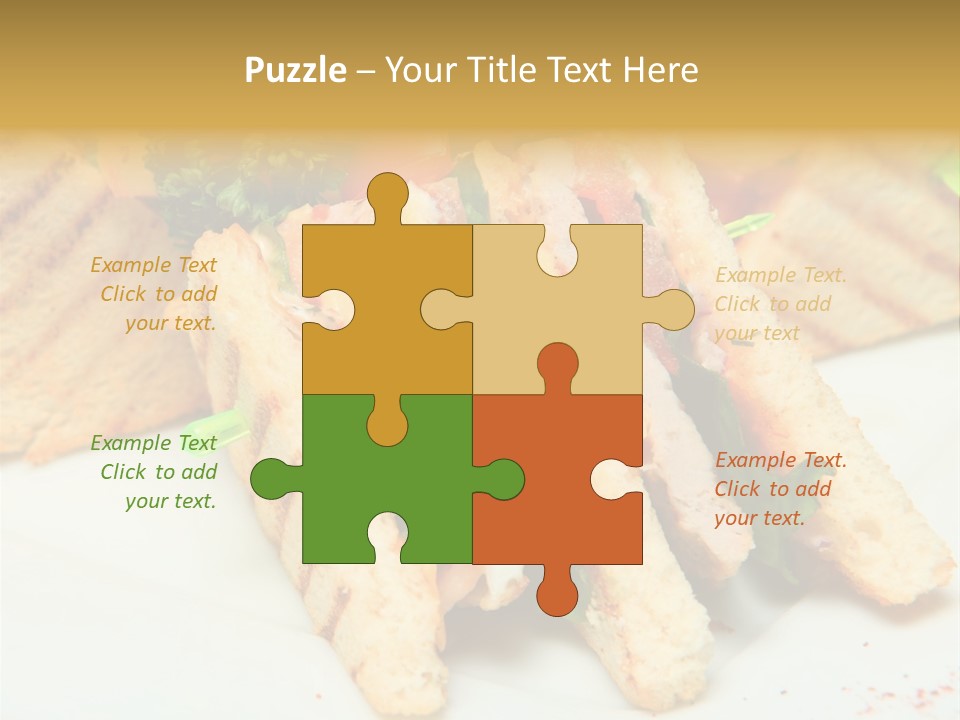 Isolated Mustard Breakfast PowerPoint Template