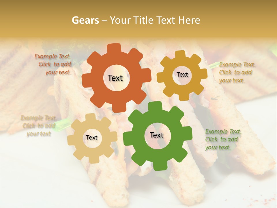 Isolated Mustard Breakfast PowerPoint Template