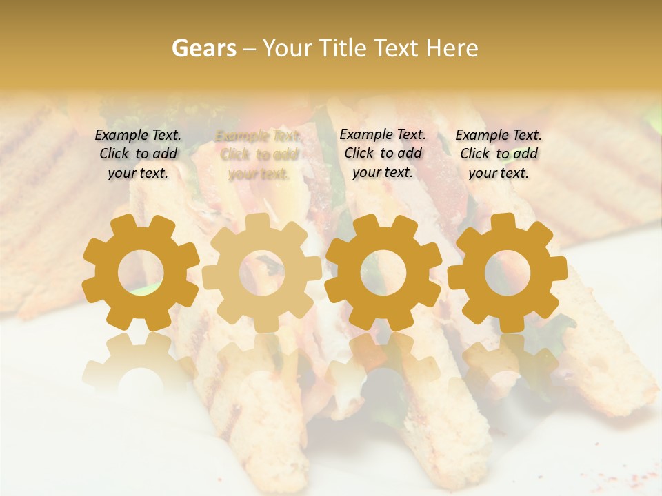 Isolated Mustard Breakfast PowerPoint Template