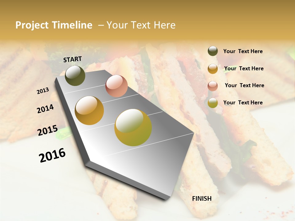 Isolated Mustard Breakfast PowerPoint Template