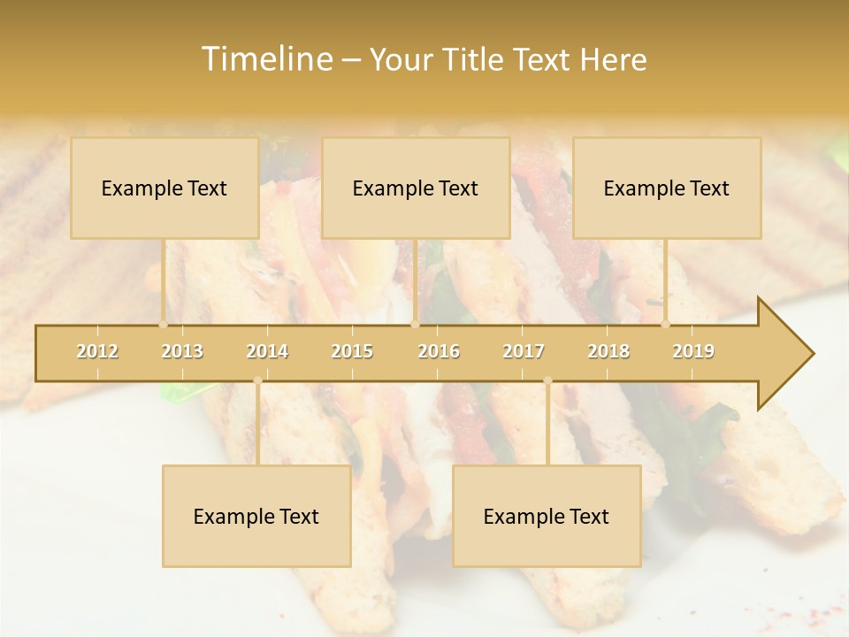 Isolated Mustard Breakfast PowerPoint Template